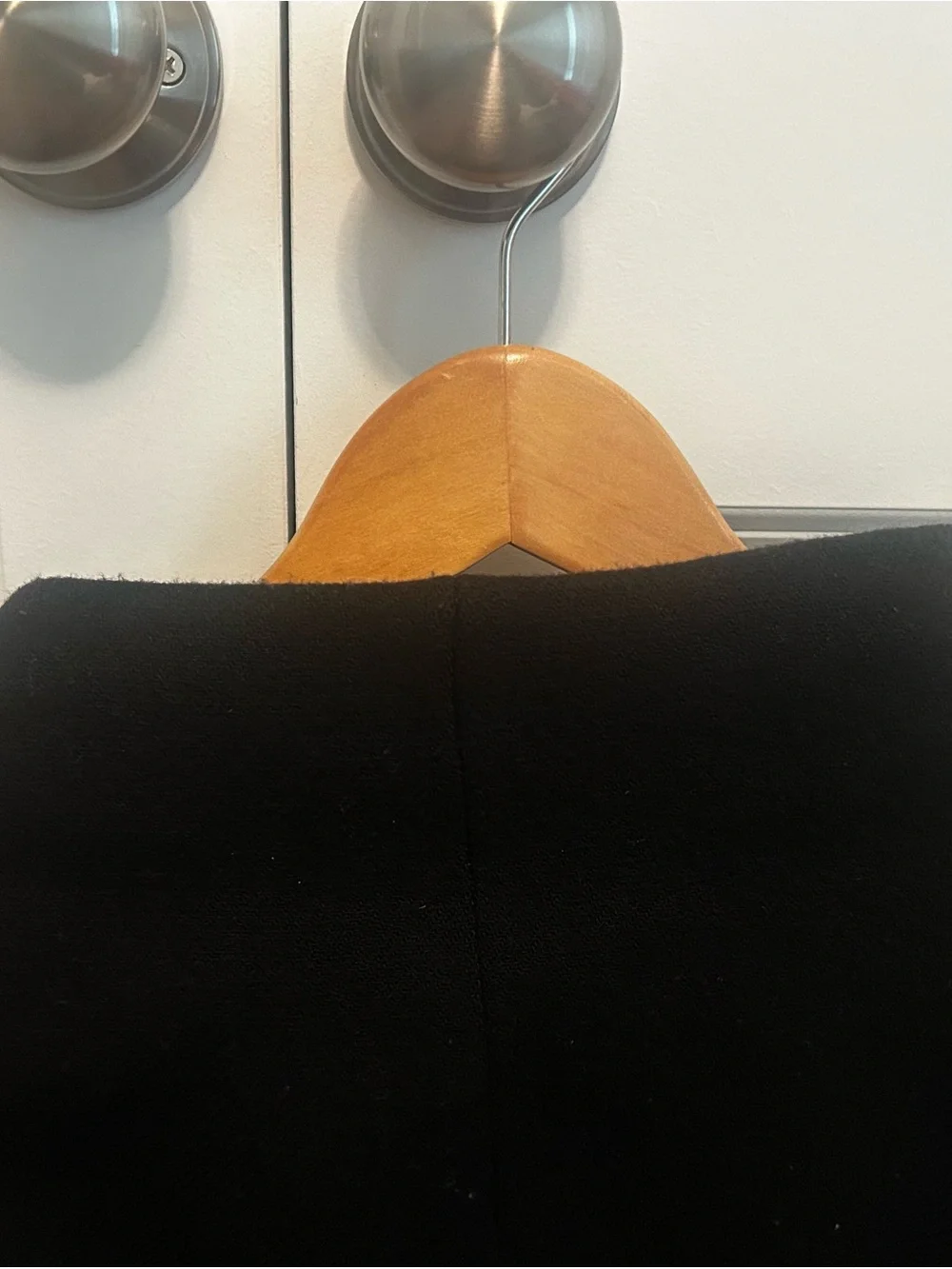 kate spade Black Pea Coat with Leopard-Print Lining
